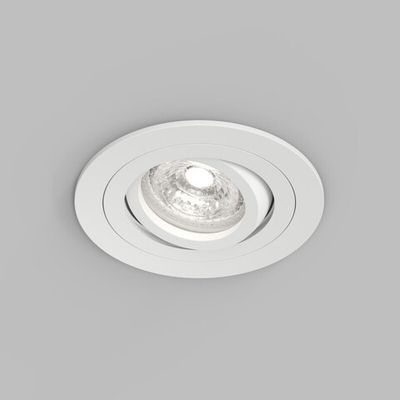 DK2110-WH Встраиваемый влагозащищённый светильник HYDRO, IP44, до 15 Вт LED, GU10, алюминий, белый