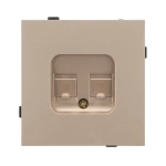 Механизм компьютерной розетки двойной SCT-TENDO-MPC2-PL-GD (RJ-45, CAT6) (Arlight, -)