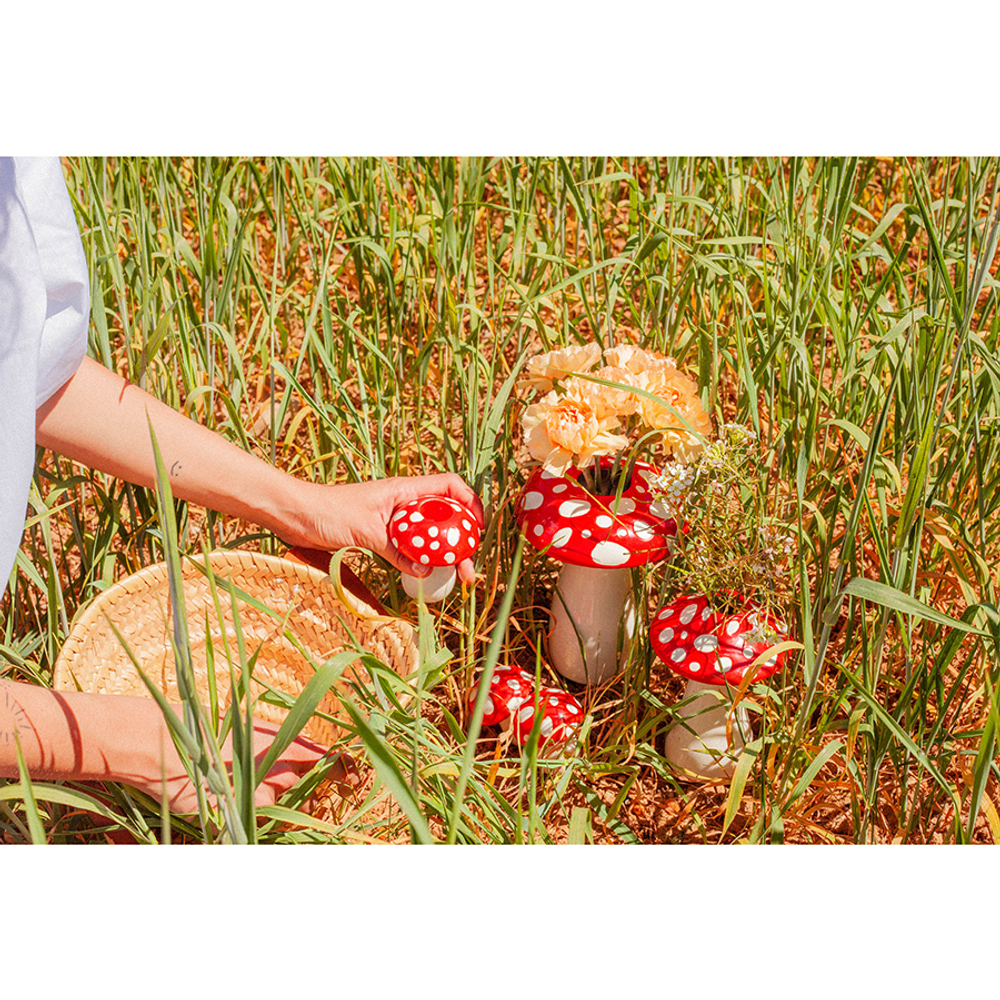 Ваза для цветов amanita, 15 см