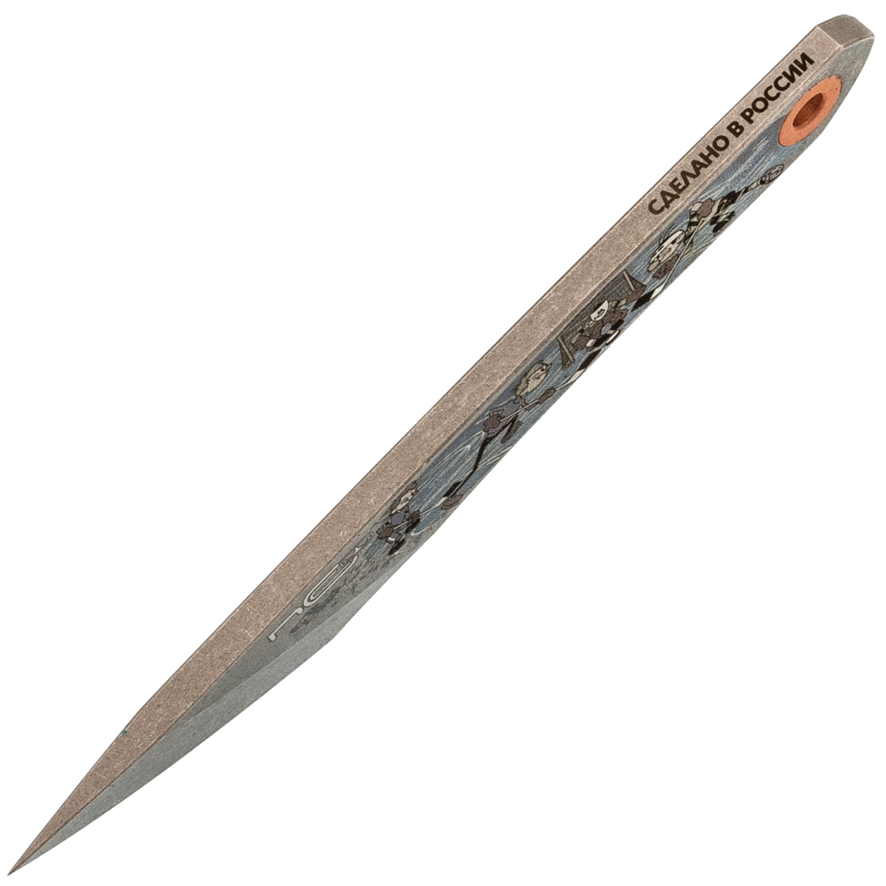 Нож скелетный N.C.Custom Koi Шайбу! Шайбу! Вымпел, сталь AUS-8