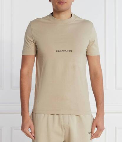 Футболка INSTITUTIONAL CALVIN KLEIN JEANS - бежевый(J30J322848)