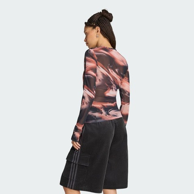 Футболка с графическим рисунком из сетки - Adidas
