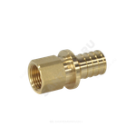 Муфта для PE-X труб аксиальная латунь Дн 25х3/4" ВР РОС