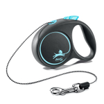flexi рулетка Black Design XS (до 8 кг) 3 м трос черный/голубой