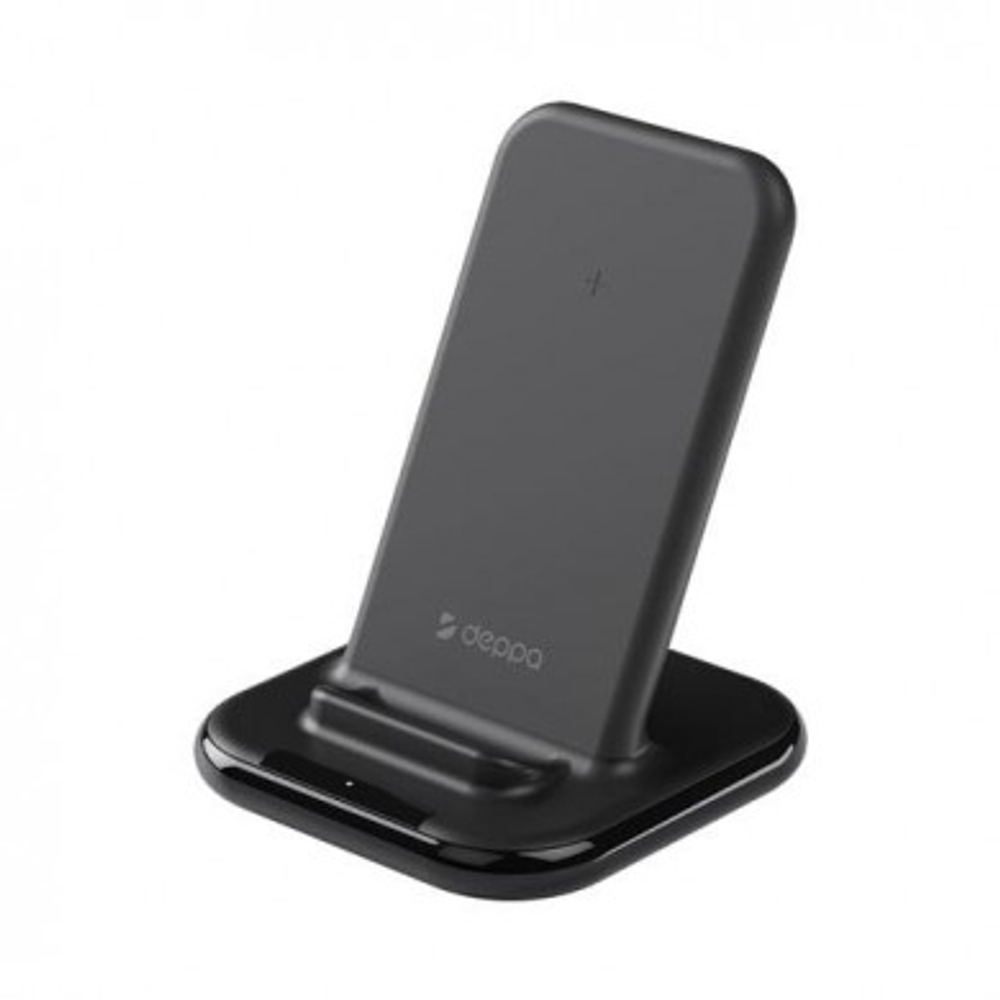 Беспроводная зарядная станция Deppa QI Fast Charge 15W Black