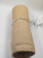 Плед IKEA HOLMVI бежево-коричневого цвета с бахромой, 120х160 см