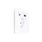 Розетка с USB A+C с заземлением и защитными шторками Systeme Electric Infinity Арктический лед FSE000132