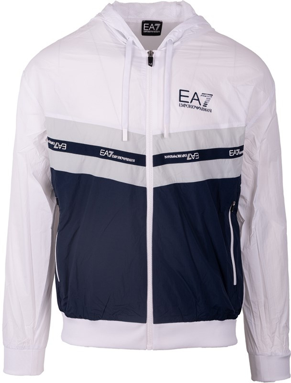 Мужская теннисная куртка EA7 Man Woven Blouson - navy blue
