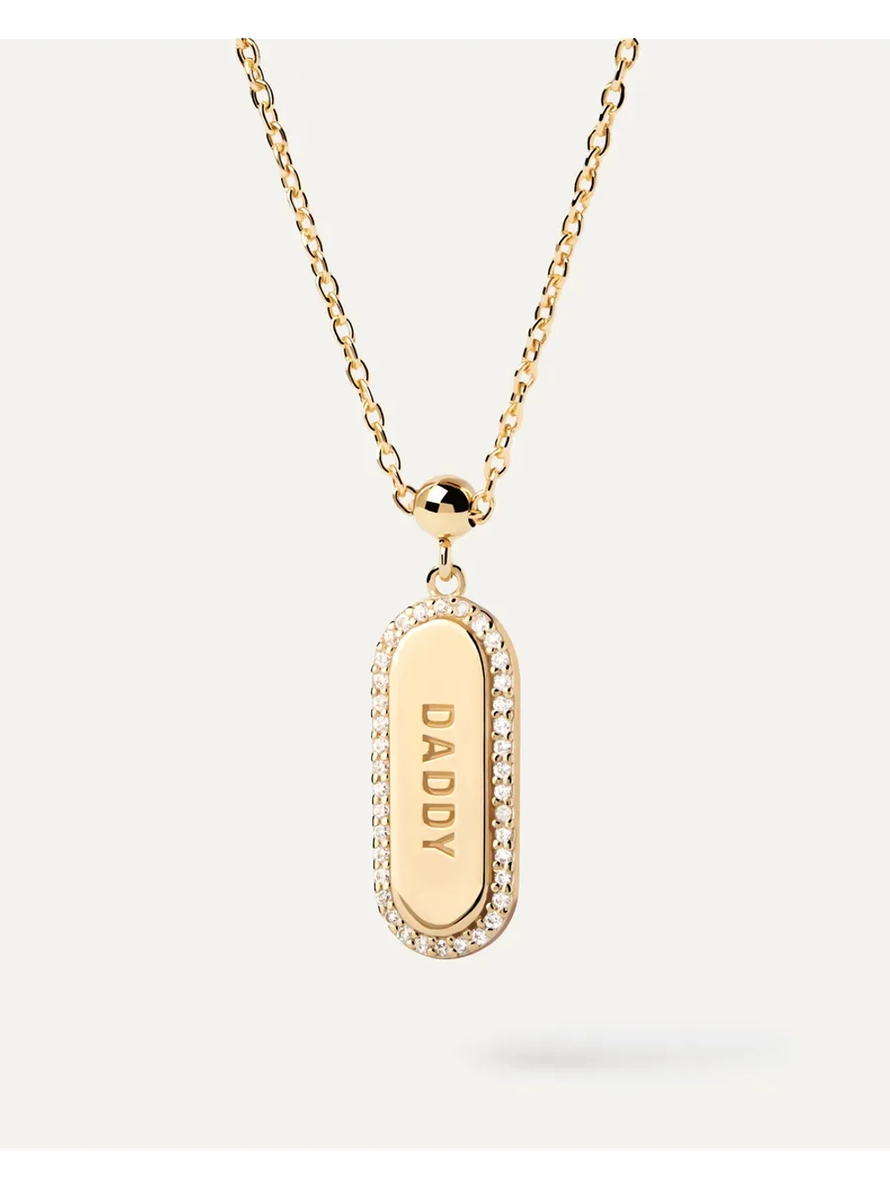 Подвеска-шарм женская PDPaola Daddy Sparkly серебро 925 пробы покрытое золотом 750 пробы CH01-107-U