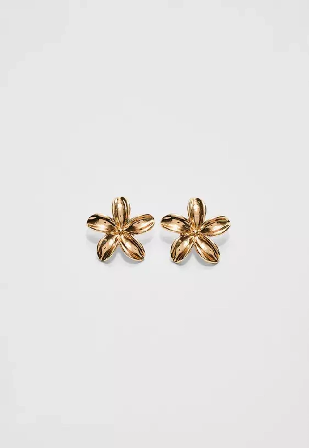 STRADIVARIUS Серьги с цветами, золотой