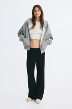Брюки из джерси без застёжки — высокая посадка - H&M