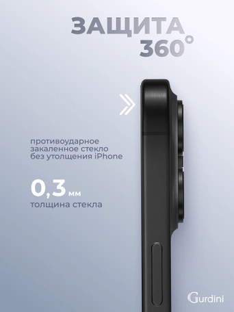 Стекло защитное закаленное для iPhone 15 6.1" Full Screen FG-25 черное
