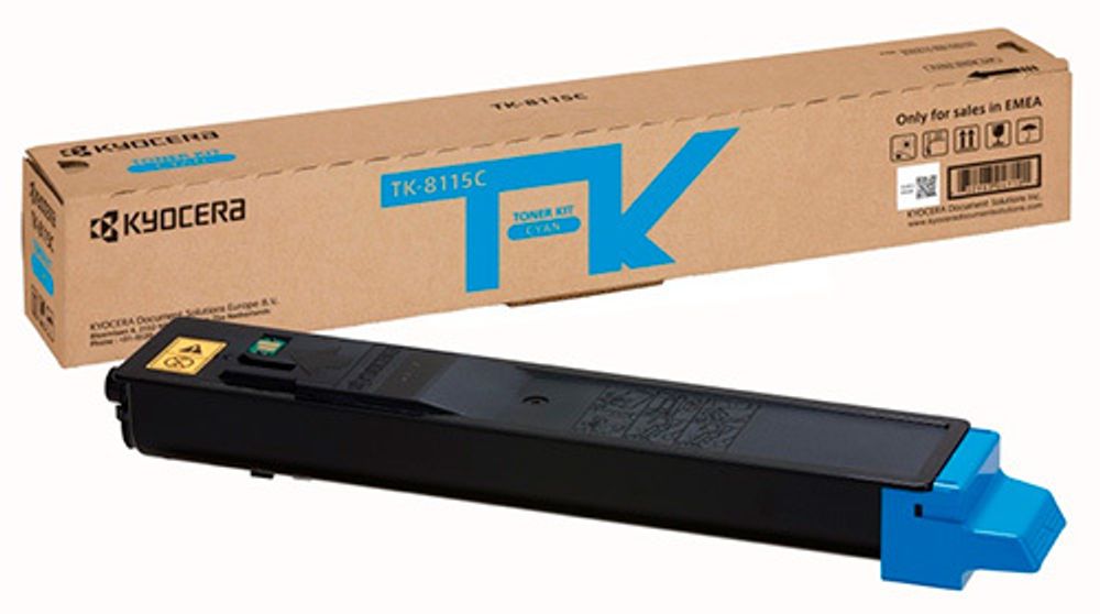 Тонер-картридж Kyocera TK-8115C для M8124cidn/M8130cidn Голубой 6k