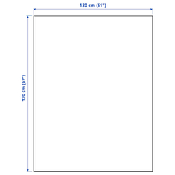 IKEA MYRULL  (ИКЕА МЙРУЛЛ)  -  Одеяло, красное, 130x170 см