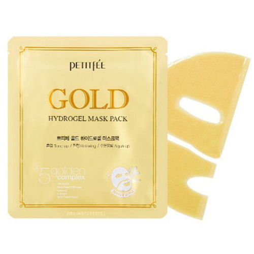 Гидрогелевая маска для лица с золотом Petitfee Gold Hydrogel Mask Pack, 1шт (32г)