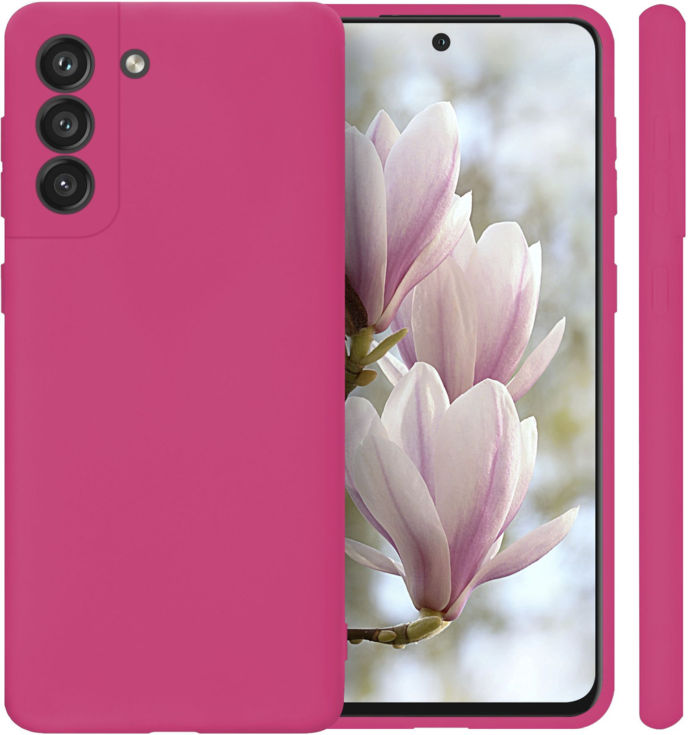 Мягкий Soft Touch чехол из силикона для SAMSUNG GALAXY S21 5G (не ULTRA / FE / PLUS!) с бархатной подкладкой