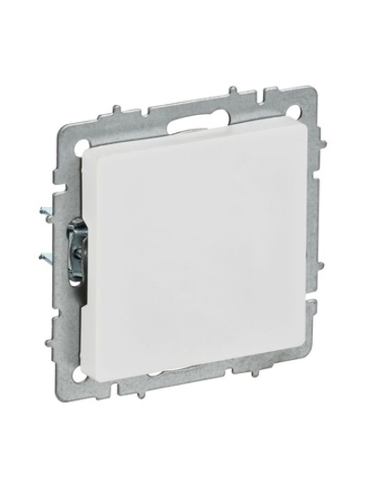 Заглушка BRITE МЗ10-БрАБ с суппортом механизм арктич. бел. IEK BR-PL10-K91