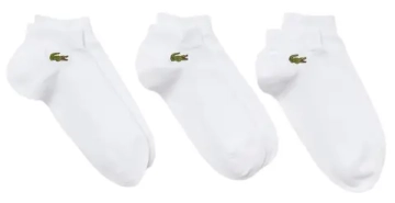 Теннисные носки Lacoste SPORT Low-Cut Cotton Socks 3P - white/white/white