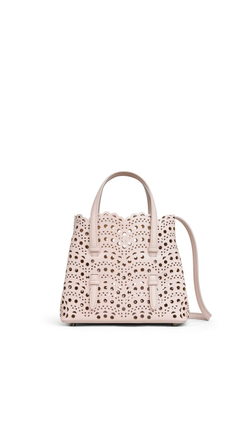 ALAÏA СУМКА MINA 20 ИЗ ТЕЛЯЧЬЕЙ КОЖИ, РОЗОВЫЙ