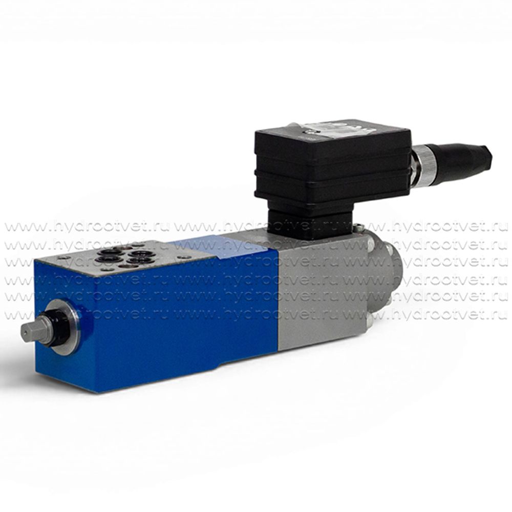ZDBEE6VP2-1X/315G24K31M - Пропорциональный предохранительный клапан Ду6 (расход до 30 л/мин), давление регулировки до 315 бар, со встроенным усилителем, монтаж - модульный