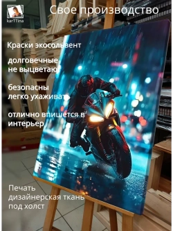 Картина "Дождевой прорыв", модульная 30х40см 1шт.
