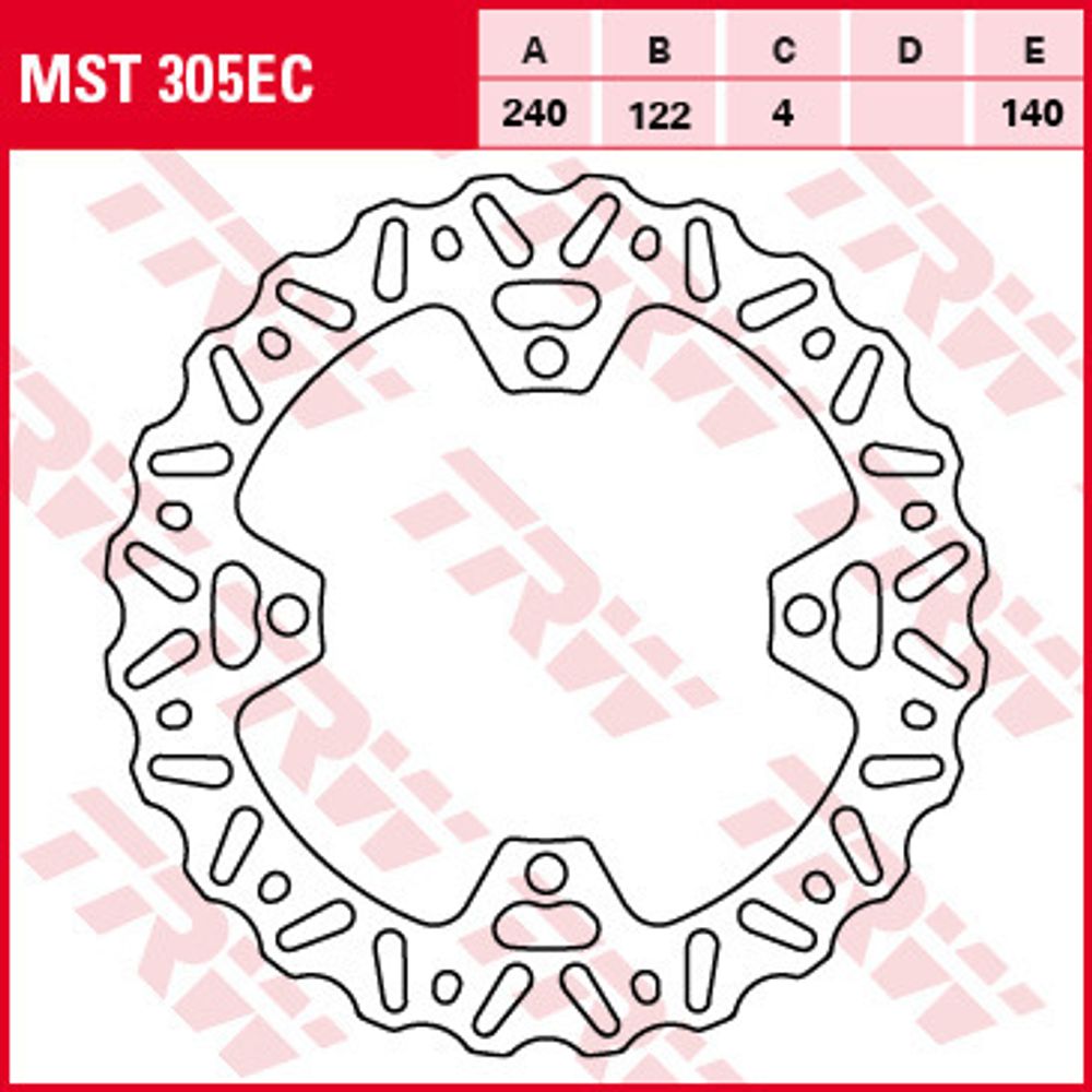 Диск тормозной TRW MST305EC Диск тормозной TRW MST305EC