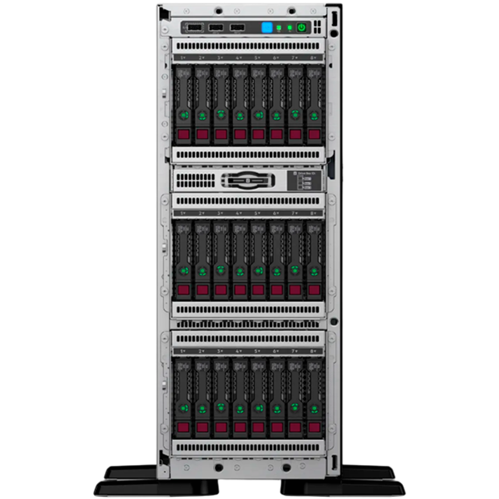 P21789-421 Сервер HPE ProLiant ML350 Gen10 4214R 1P 32GB-R P408i-a 8SFF 800W FS RPS Server