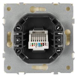 Розетка ЭРА Galaxy 15-3107-04 информационная RJ45 IP20 шампань | Эра Galaxy