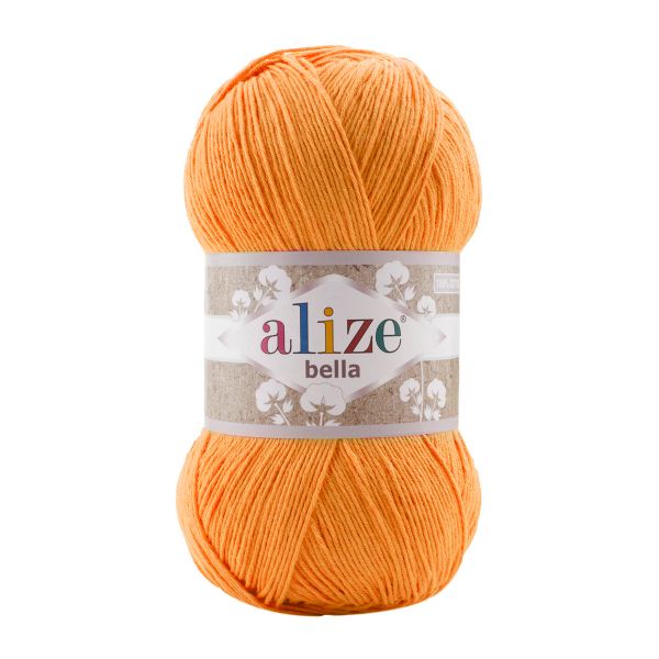 Пряжа Alize (Ализе) Bella 100 / уп.5 мот. по 100 г, 360м, 083 тыква A