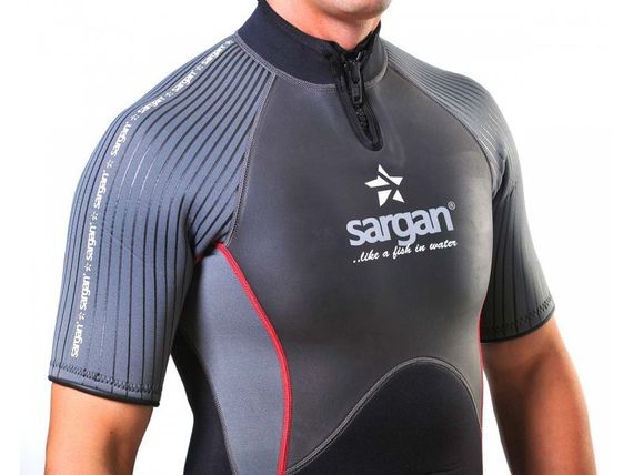 Гидрокостюм Sargan Nero 2.0 Shorty men 3 мм черный красная отстрочка