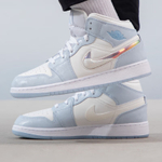 Jordan 1 Mid SE Glitter Swoosh GS