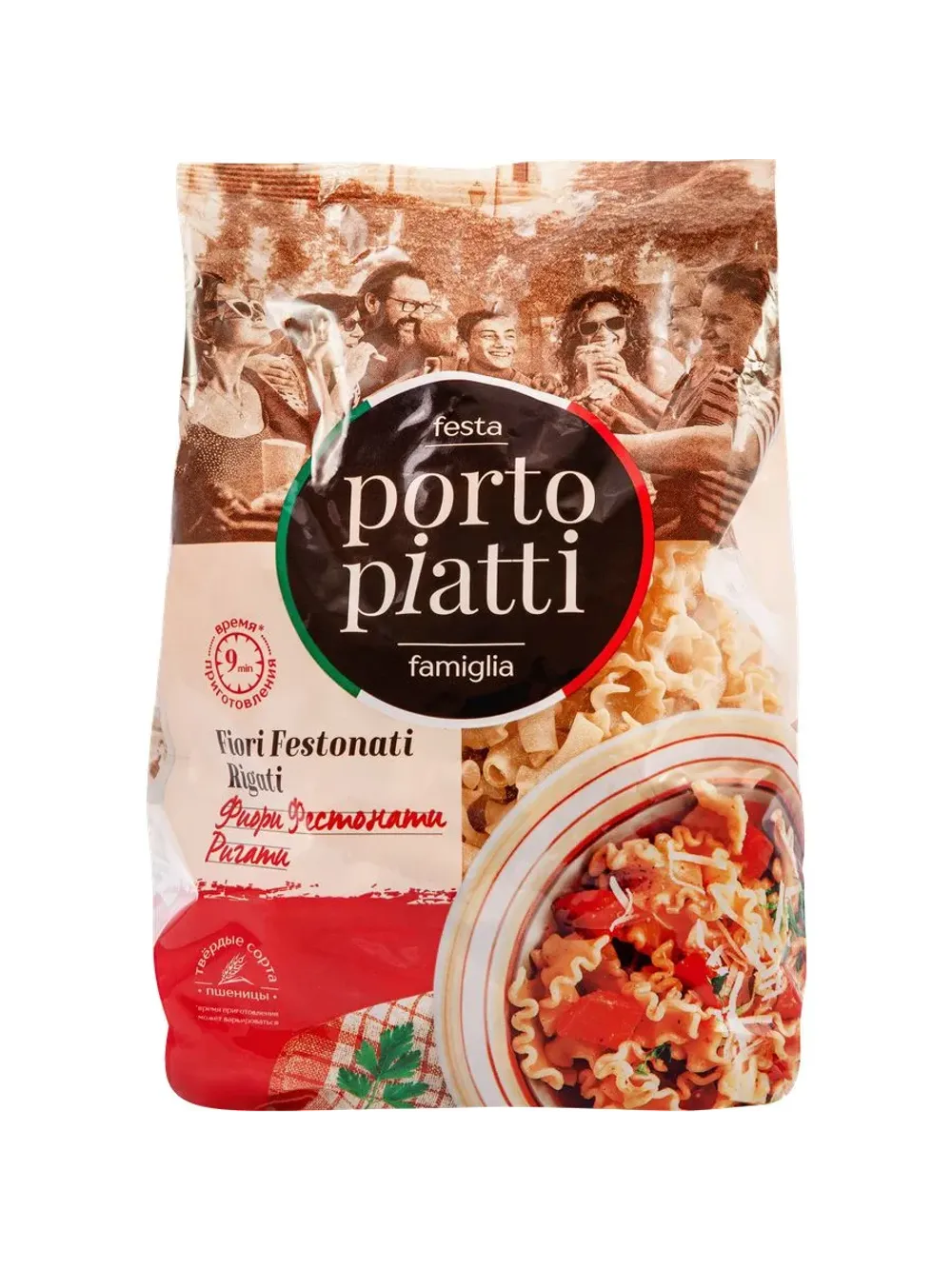 Макароны Porto piatti Фиори Фестонати Регати 400г