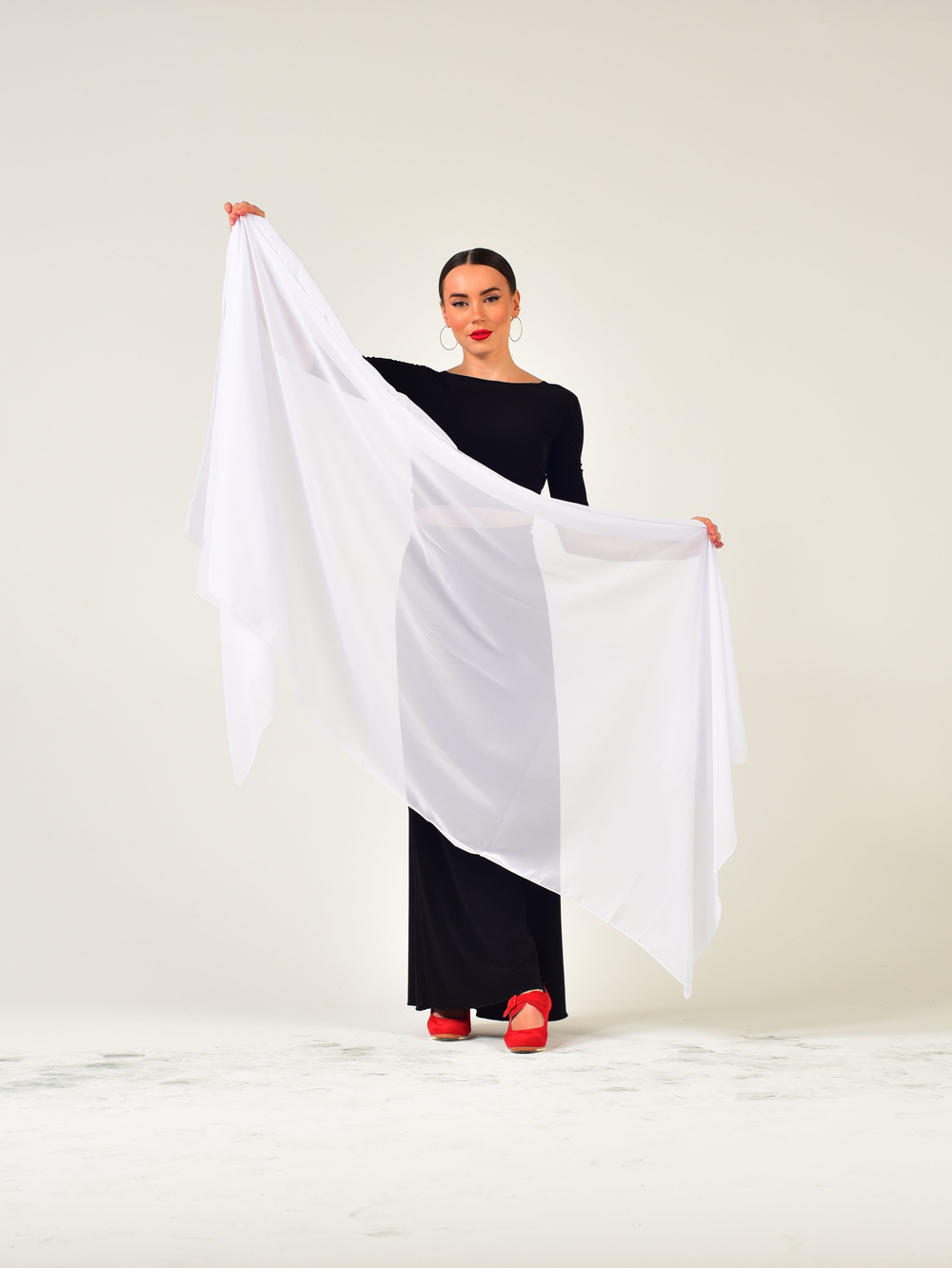 Шаль для восточных танцев Dance Every Wear SM7907 001, белый