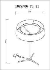 Интерьерная настольная лампа Alma 1029/06 TL-11 Divinare