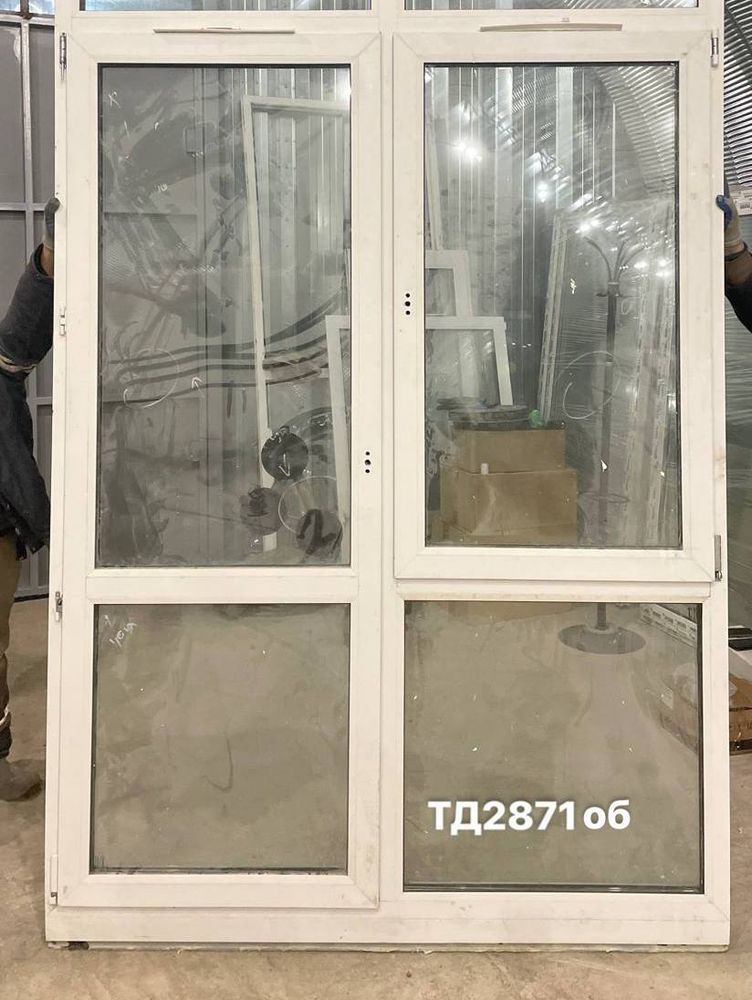 Дверь Пластиковая Б/У 2220(в) х 1660(ш) (Балконный Блок)