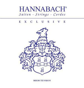 Струны для классической гитары, сильное натяжение, Hannabach EXCLHT Exclusive Blue