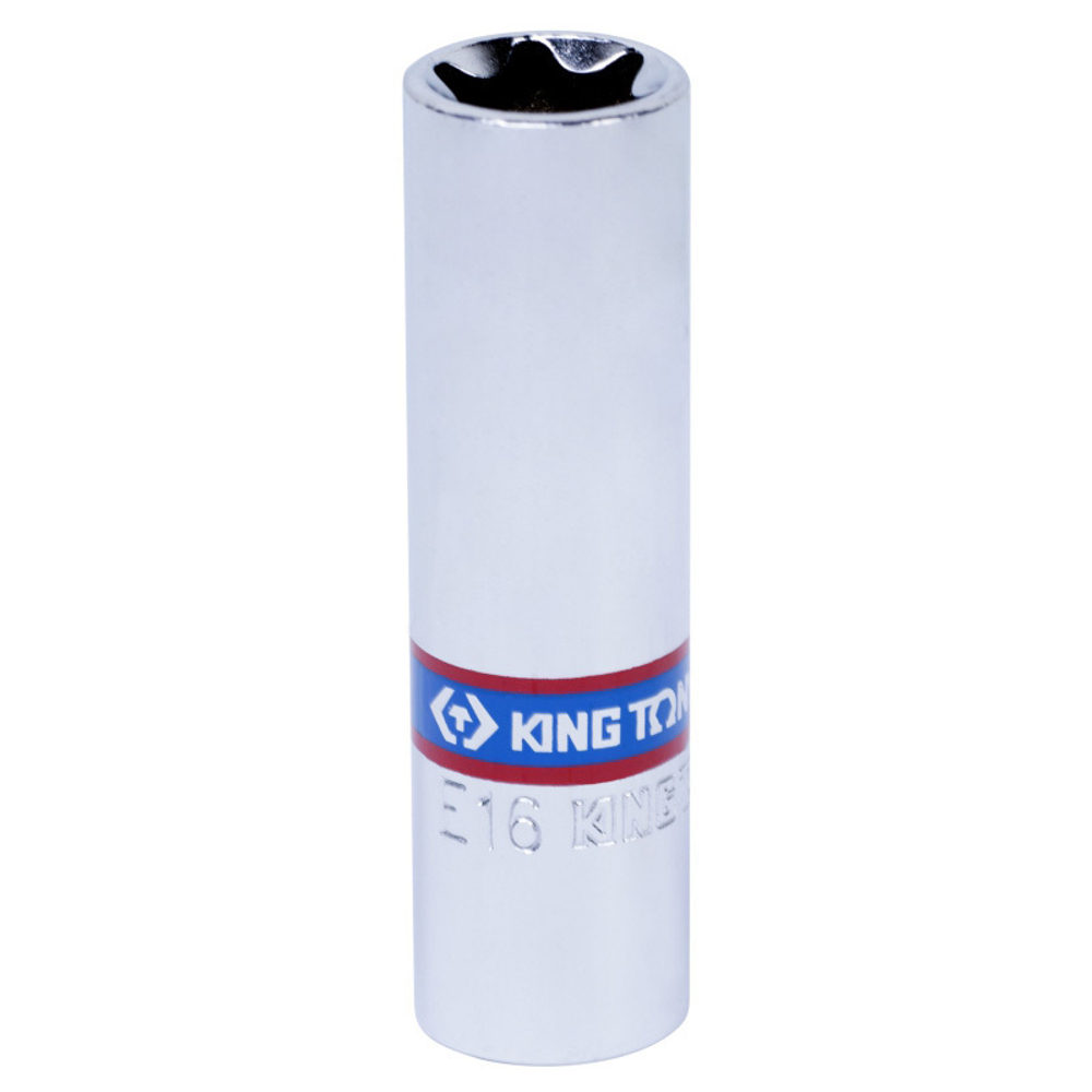 Головка торцевая глубокая TORX Е-стандарт 3/8", E16 KING TONY 327516M