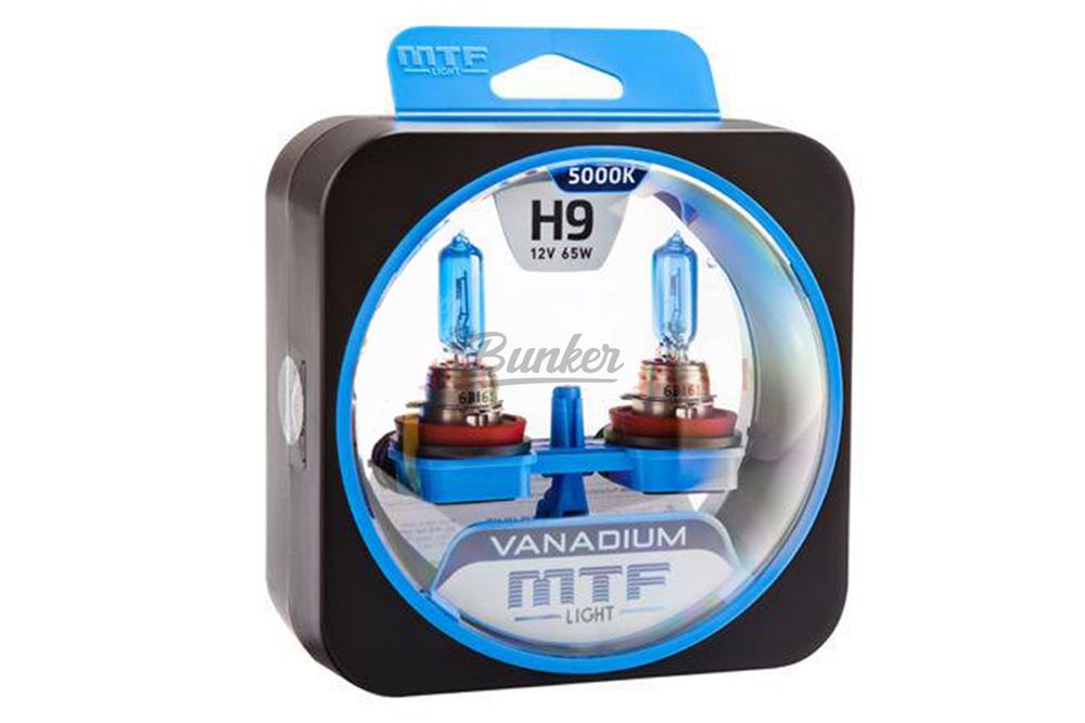 Галогенные автолампы MTF Vanadium H9 65W, (компл.)