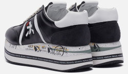 Premiata Beth 5351 кожаные черные с белым