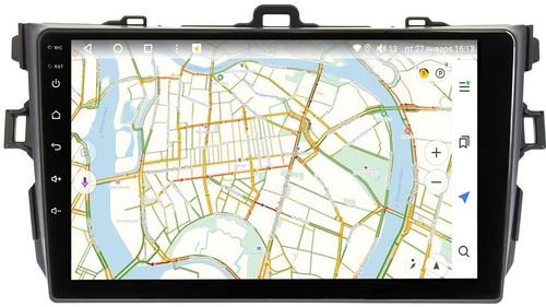 Магнитола для Toyota Corolla E150 2007-2013 (маленькая рамка) - Vaycar VA77-0063 на Android 13, 4G SIM-слот