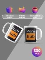 Кружка с принтом "Pornhub"