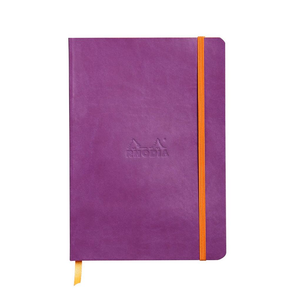 Записная книжка Rhodiarama в мягкой обложке A5 линейка 90 гр Purple фиолетовая (117410C)