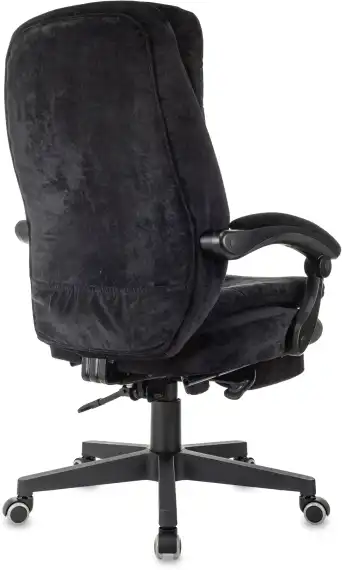 Кресло руководителя Бюрократ T-9950MSG-F Fabric черный Light-20 крестов. пластик подст.для ног