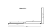 Душевой уголок Слим-Н (Slim-N) VSR-4SN9014CGB, 1400*900, черный, стекло тонированное,