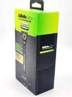 Бритвенный станок Gillette Labs with Exfoliating Bar BLACK & GOLD , сменные кассеты 1 шт. (Из Финляндии)