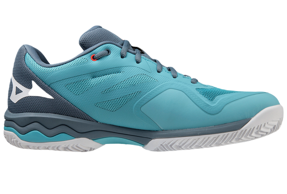 Мужские кроссовки теннисные Mizuno Wave Exceed Light CC - Бирюзовый
