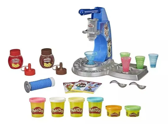 Play-Doh Rəngli Dondurma Dükanım E6688