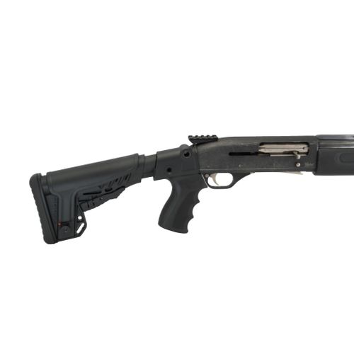 Приклад телескопический со щекой на МР-153, МР-133, DLG Tactical. Черный.