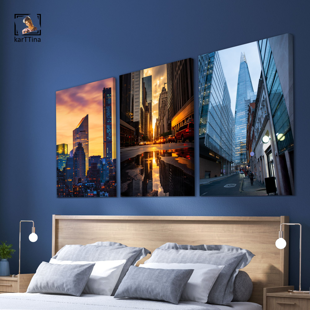 Картина karTTina "Городские узоры", 150 см х 70 см