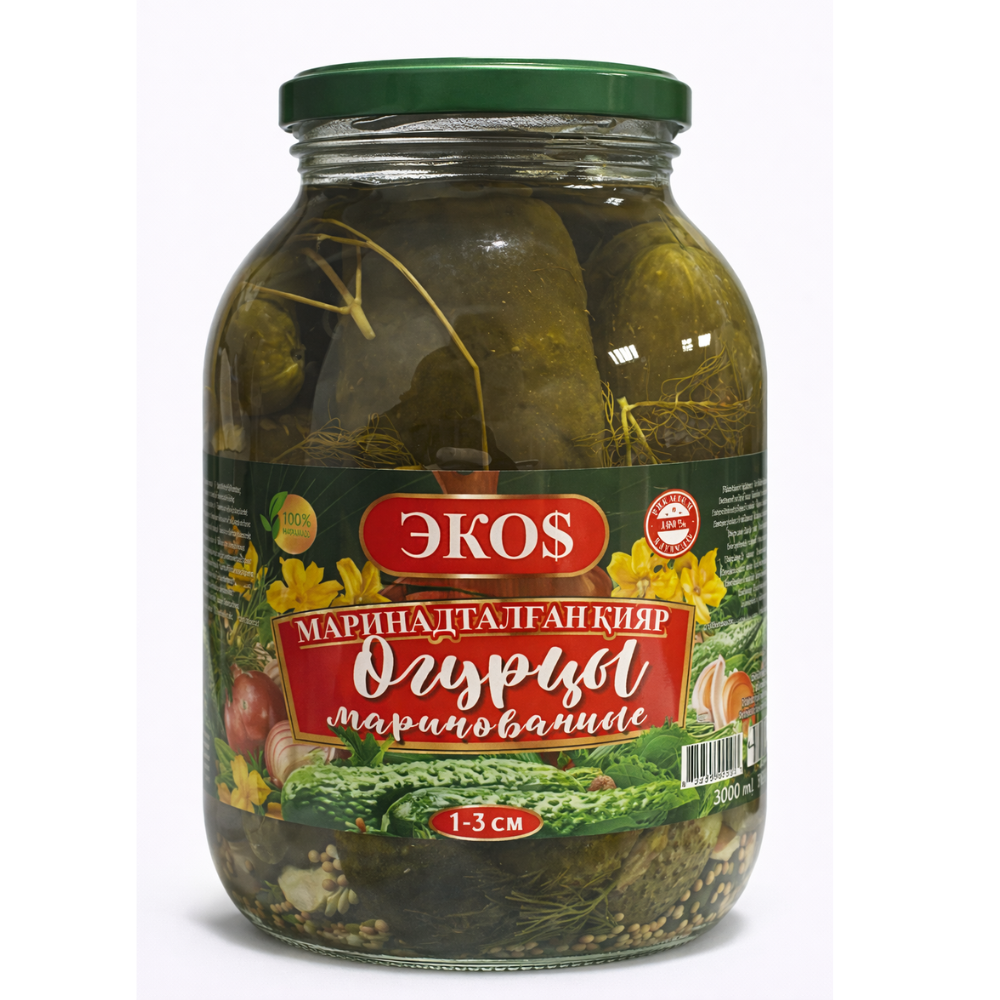 Огурцы ЭкоS маринованные 2 л
